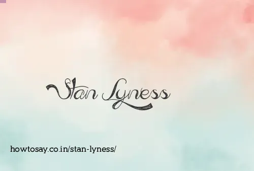 Stan Lyness
