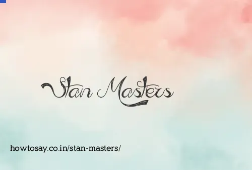Stan Masters
