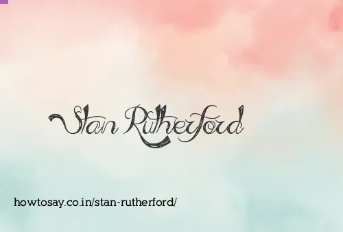 Stan Rutherford