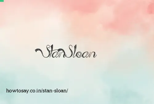 Stan Sloan