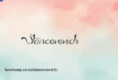 Stancovovich