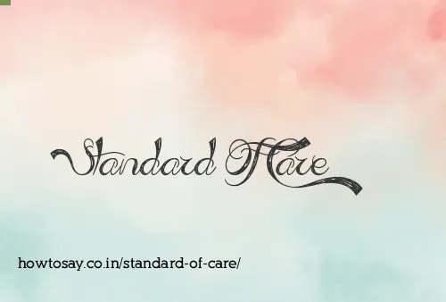 Standard Of Care