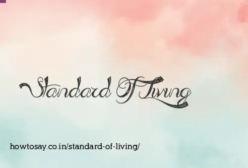 Standard Of Living