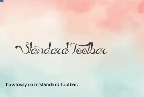 Standard Toolbar
