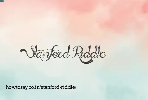 Stanford Riddle