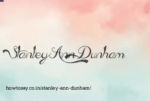 Stanley Ann Dunham