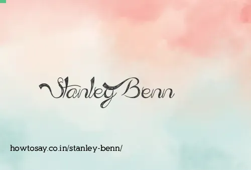 Stanley Benn