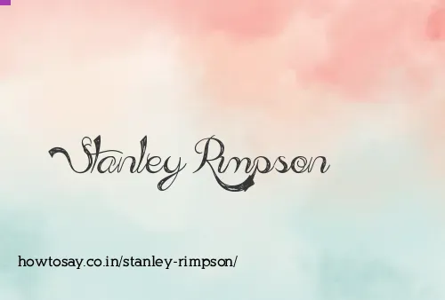 Stanley Rimpson