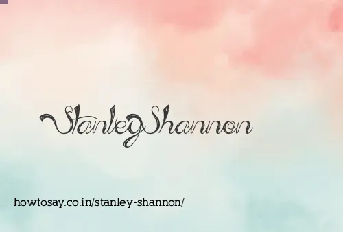 Stanley Shannon