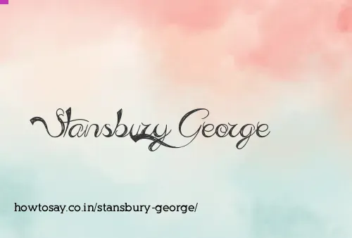 Stansbury George