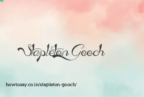 Stapleton Gooch