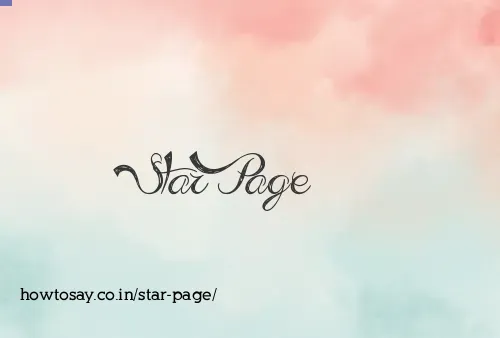 Star Page