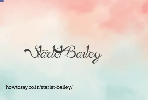Starlet Bailey