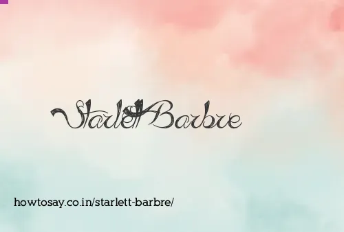 Starlett Barbre