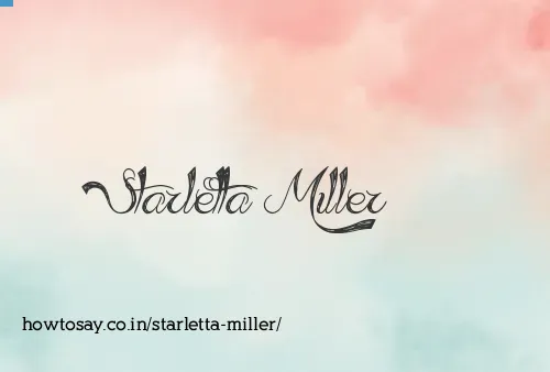 Starletta Miller
