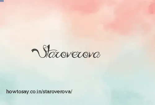 Staroverova