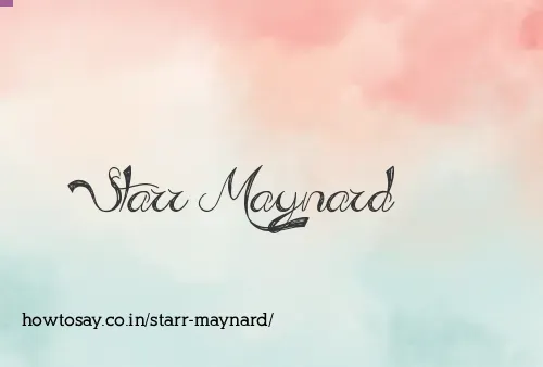 Starr Maynard