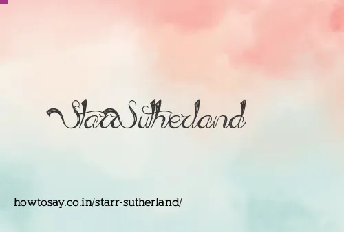Starr Sutherland