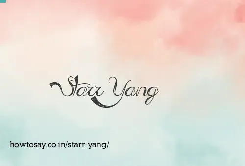 Starr Yang