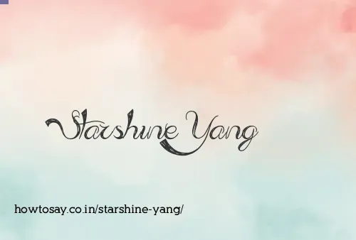 Starshine Yang