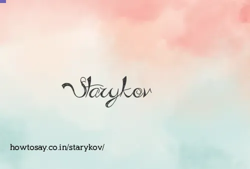 Starykov
