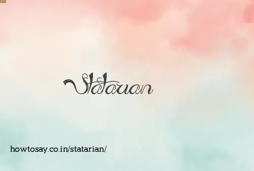 Statarian