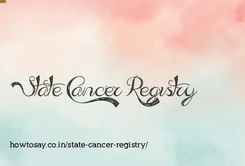 State Cancer Registry