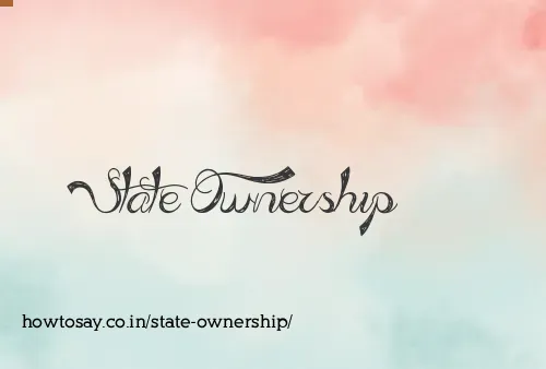 State Ownership