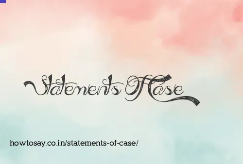 Statements Of Case