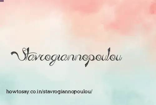 Stavrogiannopoulou