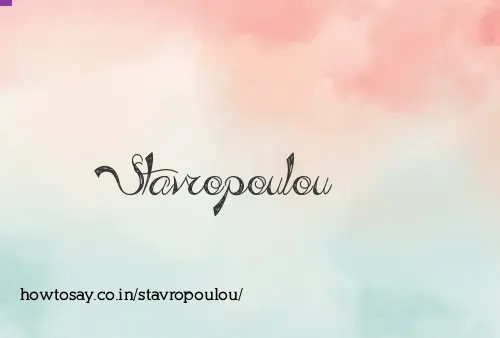 Stavropoulou