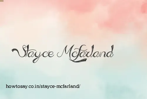Stayce Mcfarland