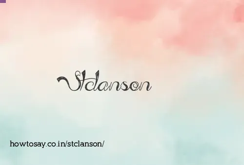 Stclanson