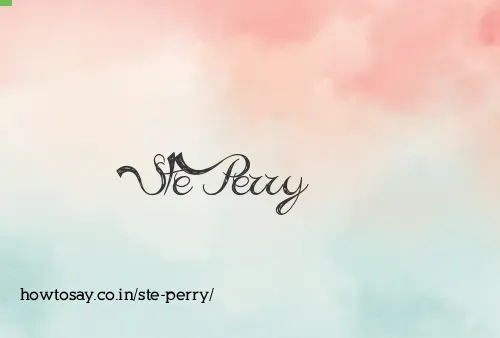 Ste Perry