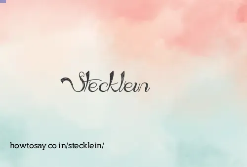Stecklein