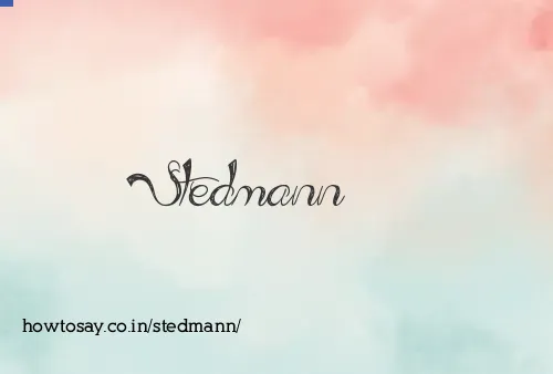 Stedmann