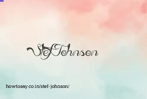 Stef Johnson
