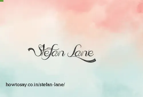 Stefan Lane