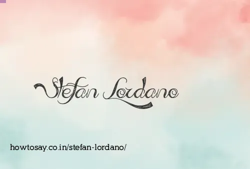 Stefan Lordano