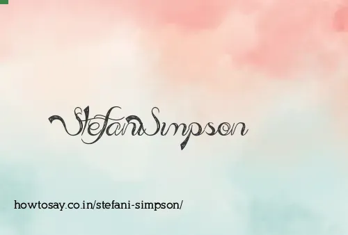 Stefani Simpson