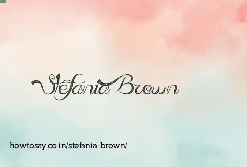 Stefania Brown