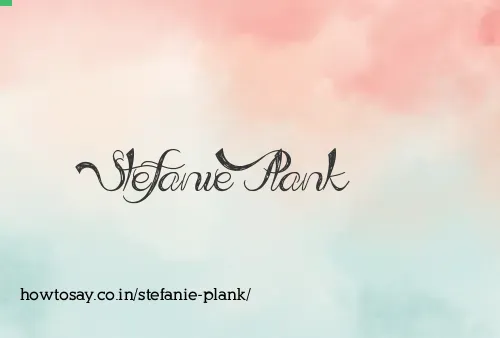 Stefanie Plank