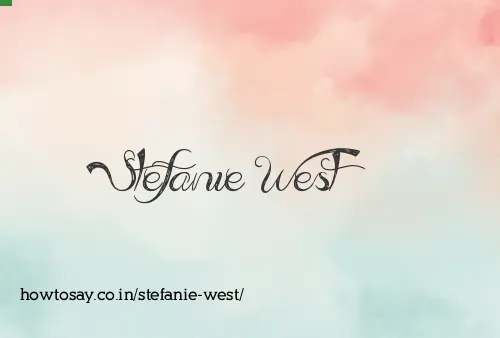 Stefanie West