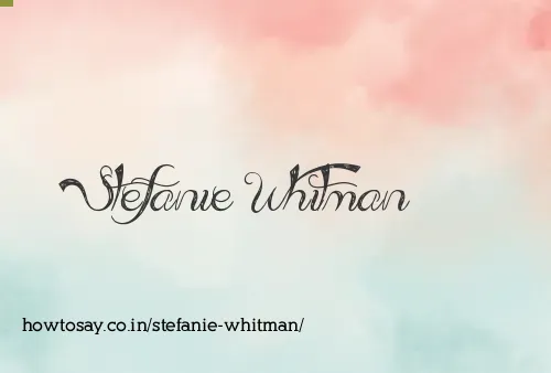 Stefanie Whitman