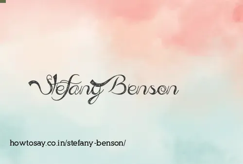 Stefany Benson
