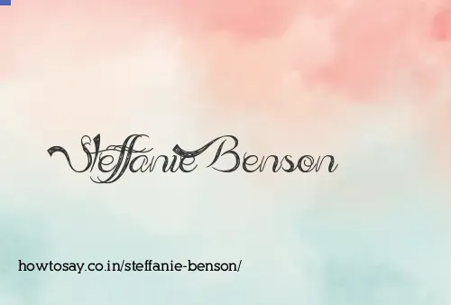 Steffanie Benson