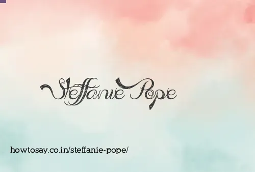 Steffanie Pope