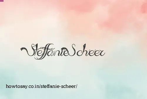 Steffanie Scheer