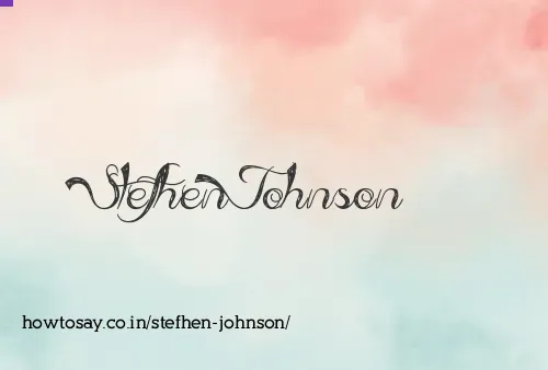 Stefhen Johnson