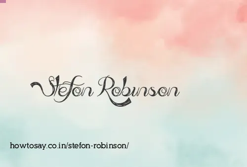 Stefon Robinson